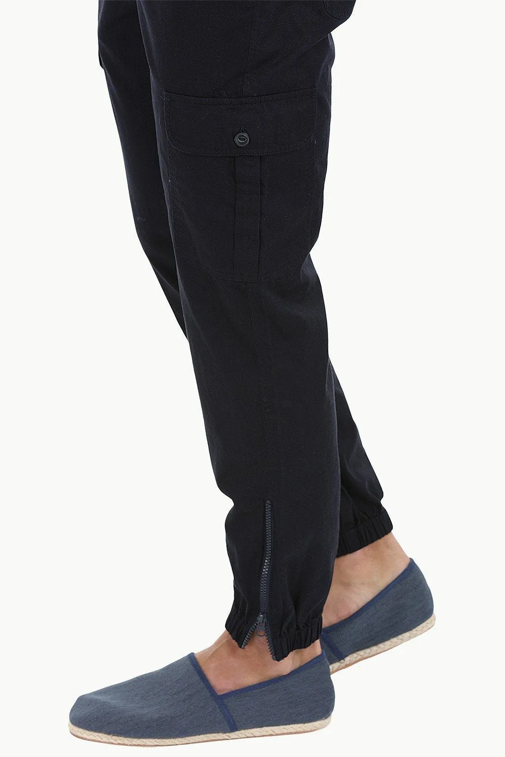 Lightweight Twill Relaxed Fit Cuff Jogger Pant