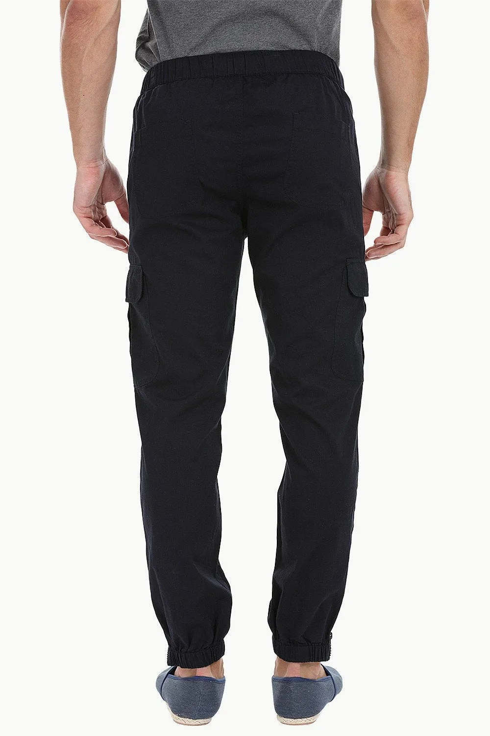 Lightweight Twill Relaxed Fit Cuff Jogger Pant