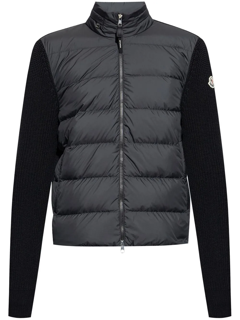 logo-patch cardigan