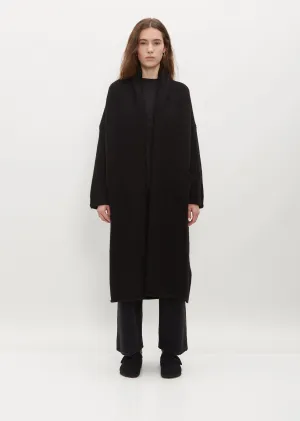 Long Shawl Cardigan — Black