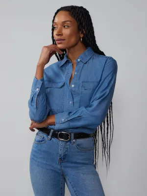 Long Sleeve Chambray Shirt