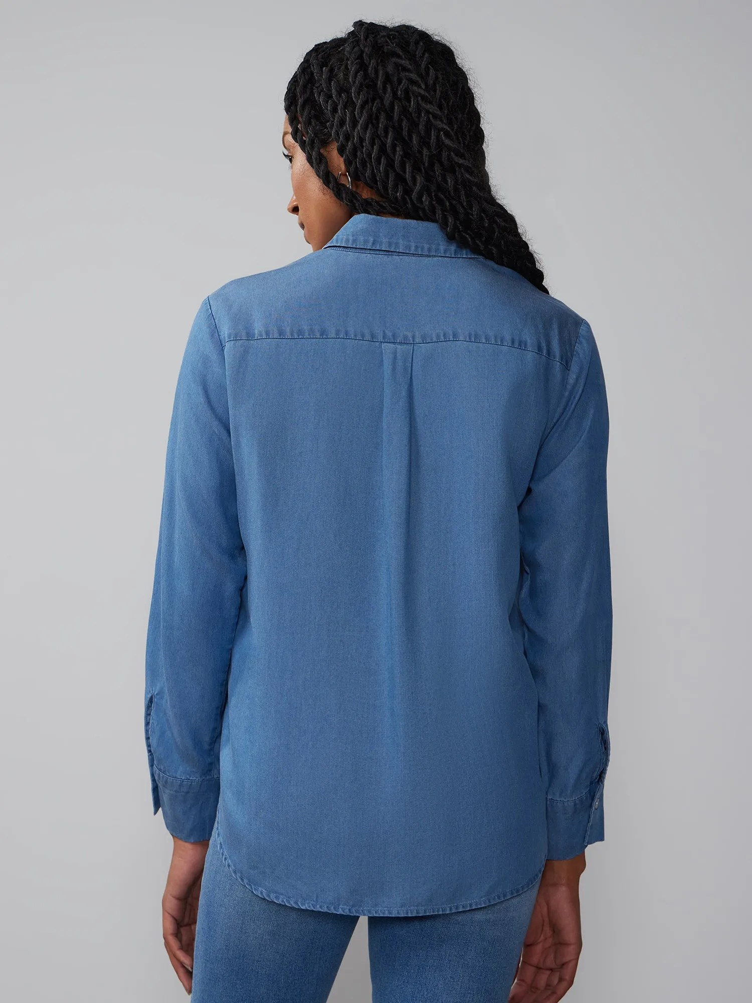 Long Sleeve Chambray Shirt