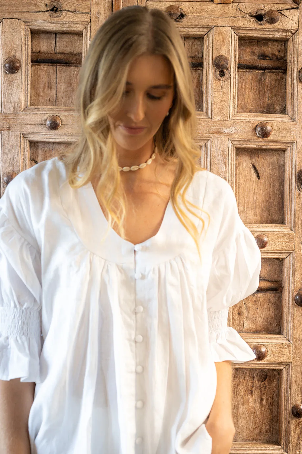 Lou Lou Blouse Pure Black Linen