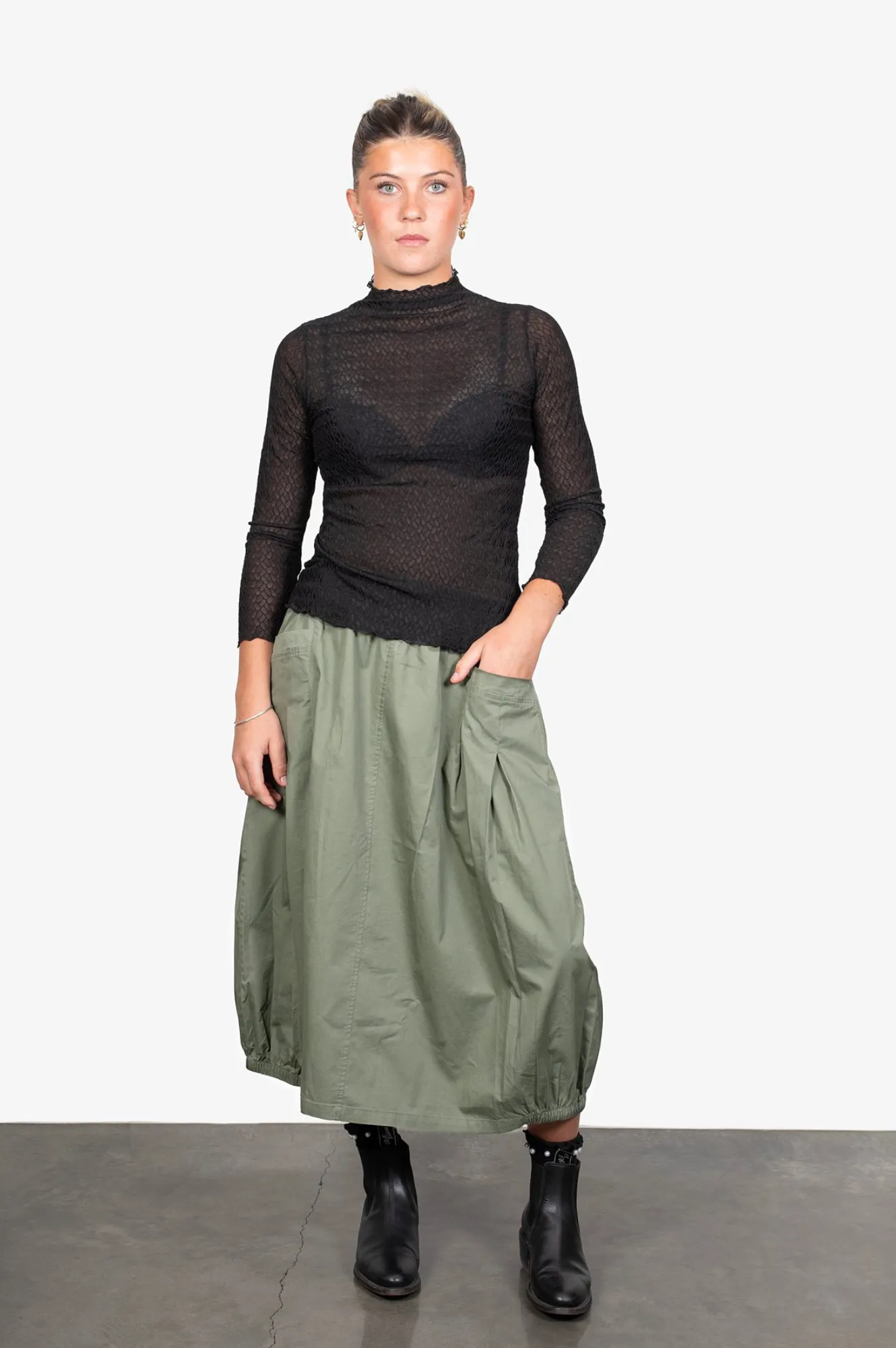Lux Layering Top - Honeycomb Black