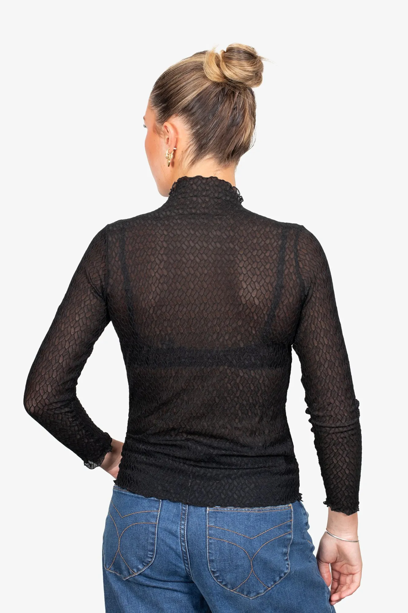 Lux Layering Top - Honeycomb Black