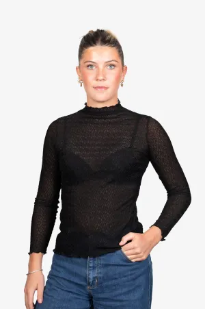 Lux Layering Top - Honeycomb Black