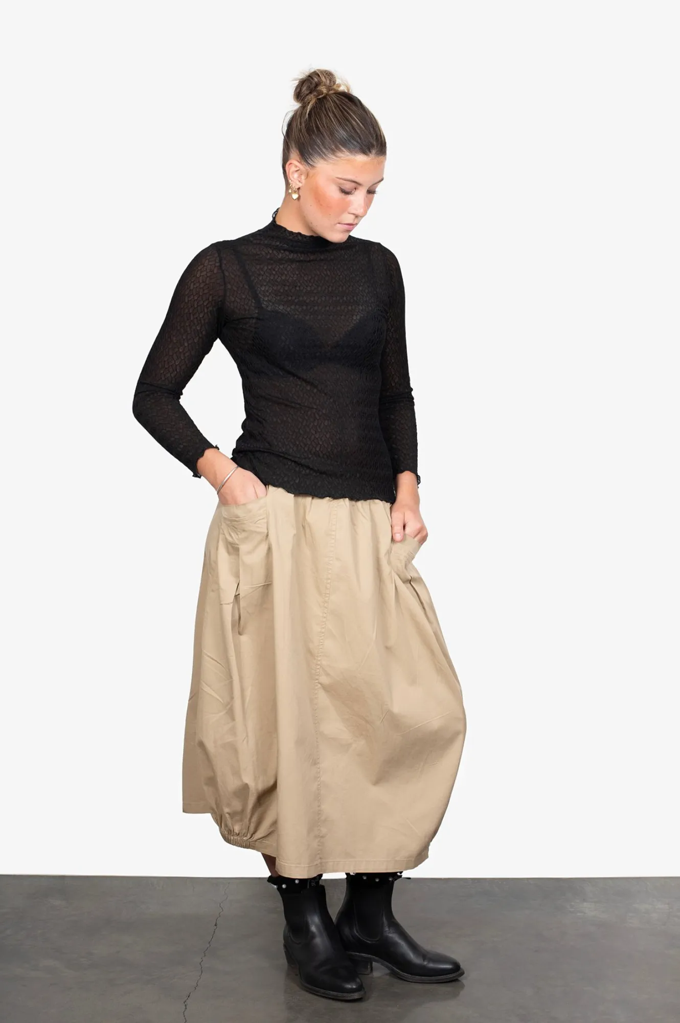 Lux Layering Top - Honeycomb Black