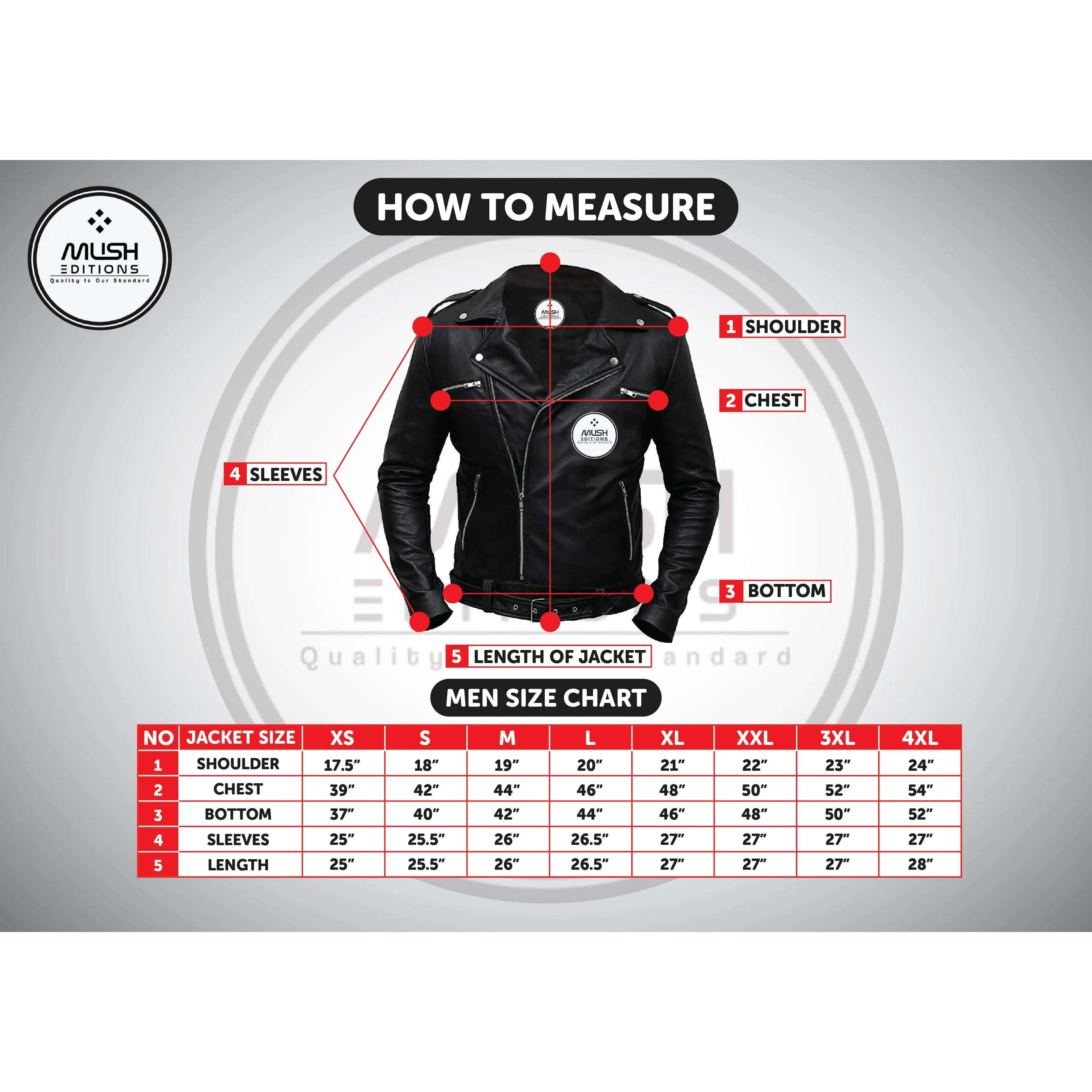 Men Stand Collar Leather Motorcycle Jacket Outwear Black
