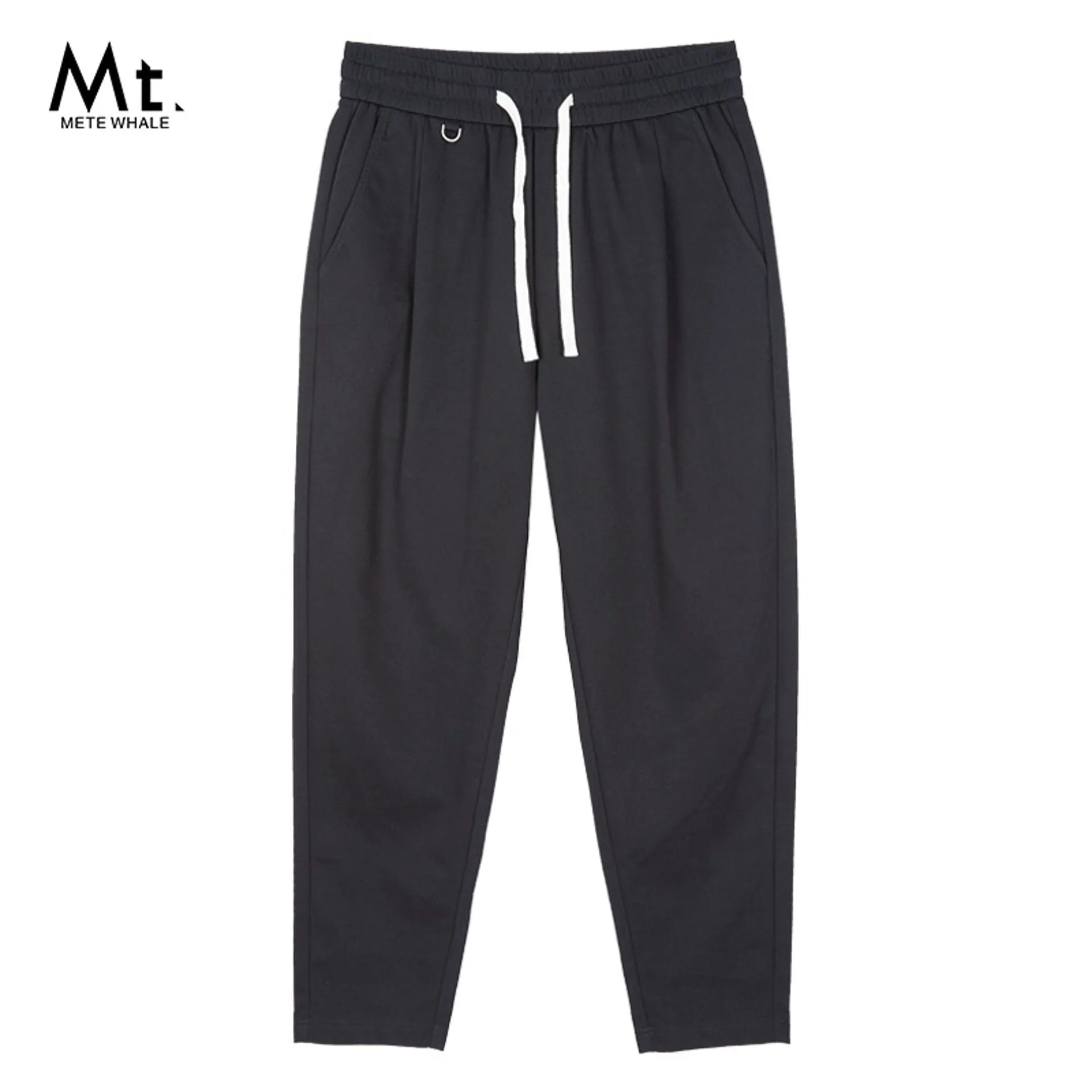 Men's black relaxed-fit pants