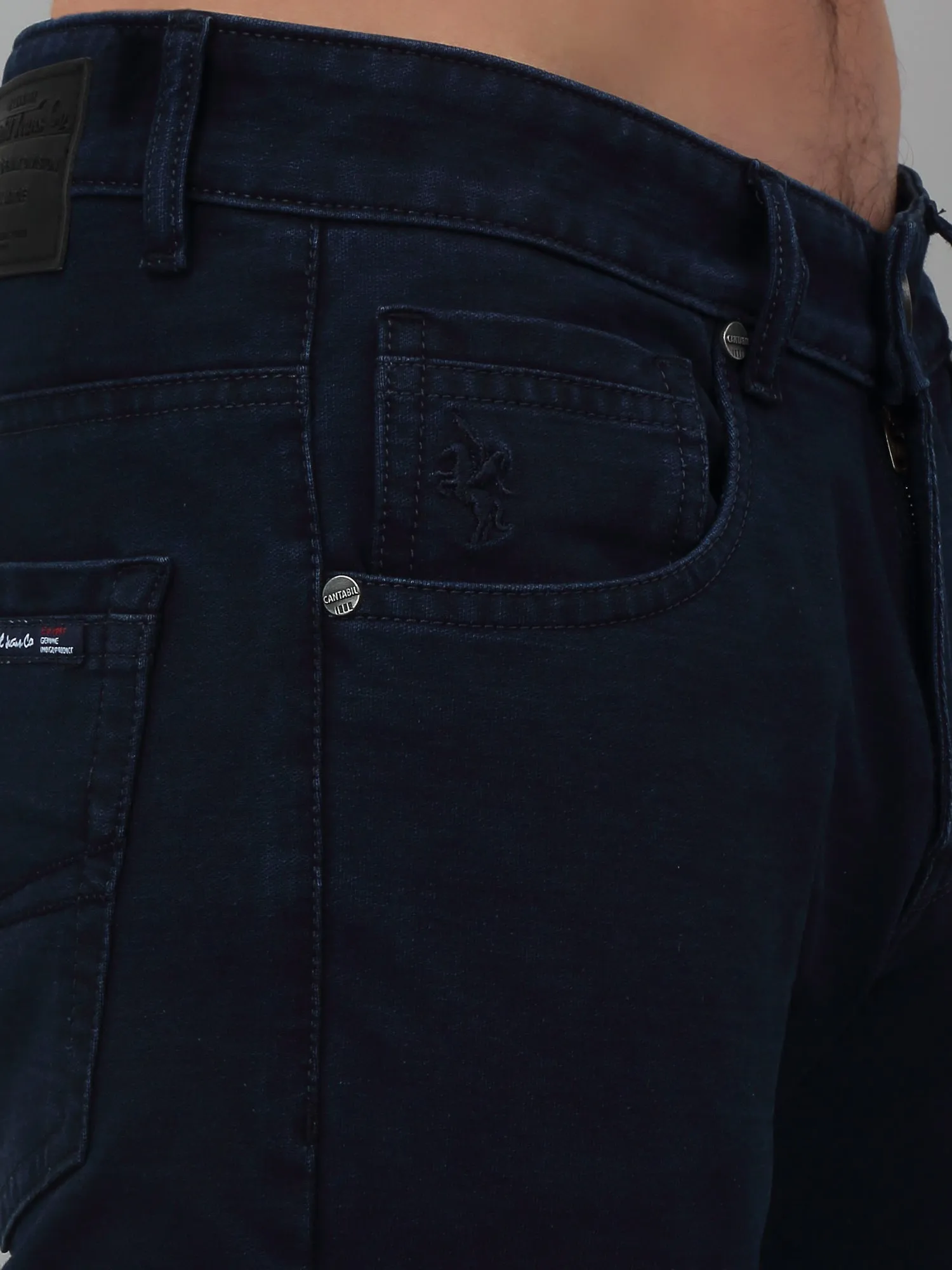 Men's Narrow fit No Fade Dark Blue  Jeans