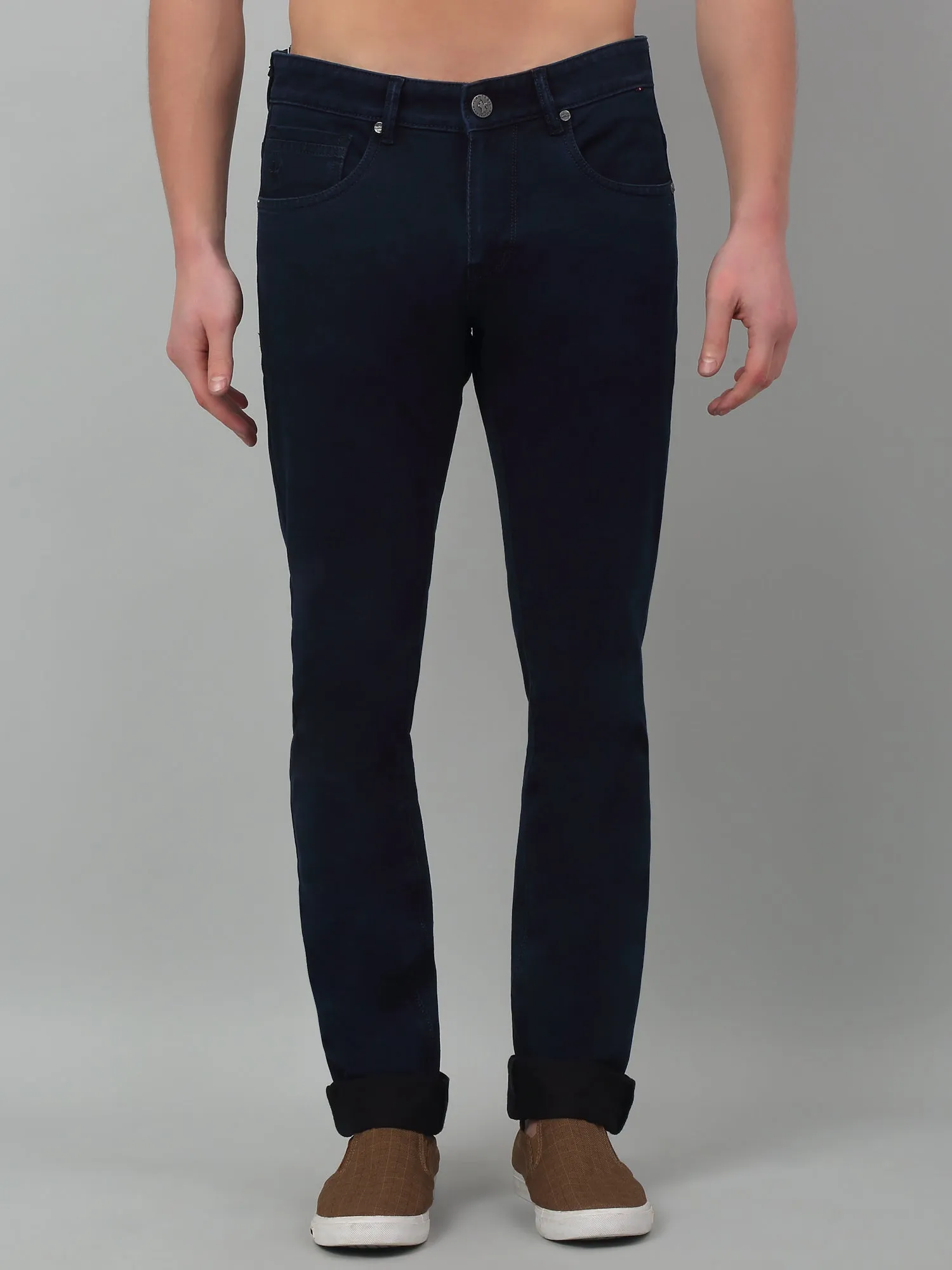 Men's Narrow fit No Fade Dark Blue  Jeans