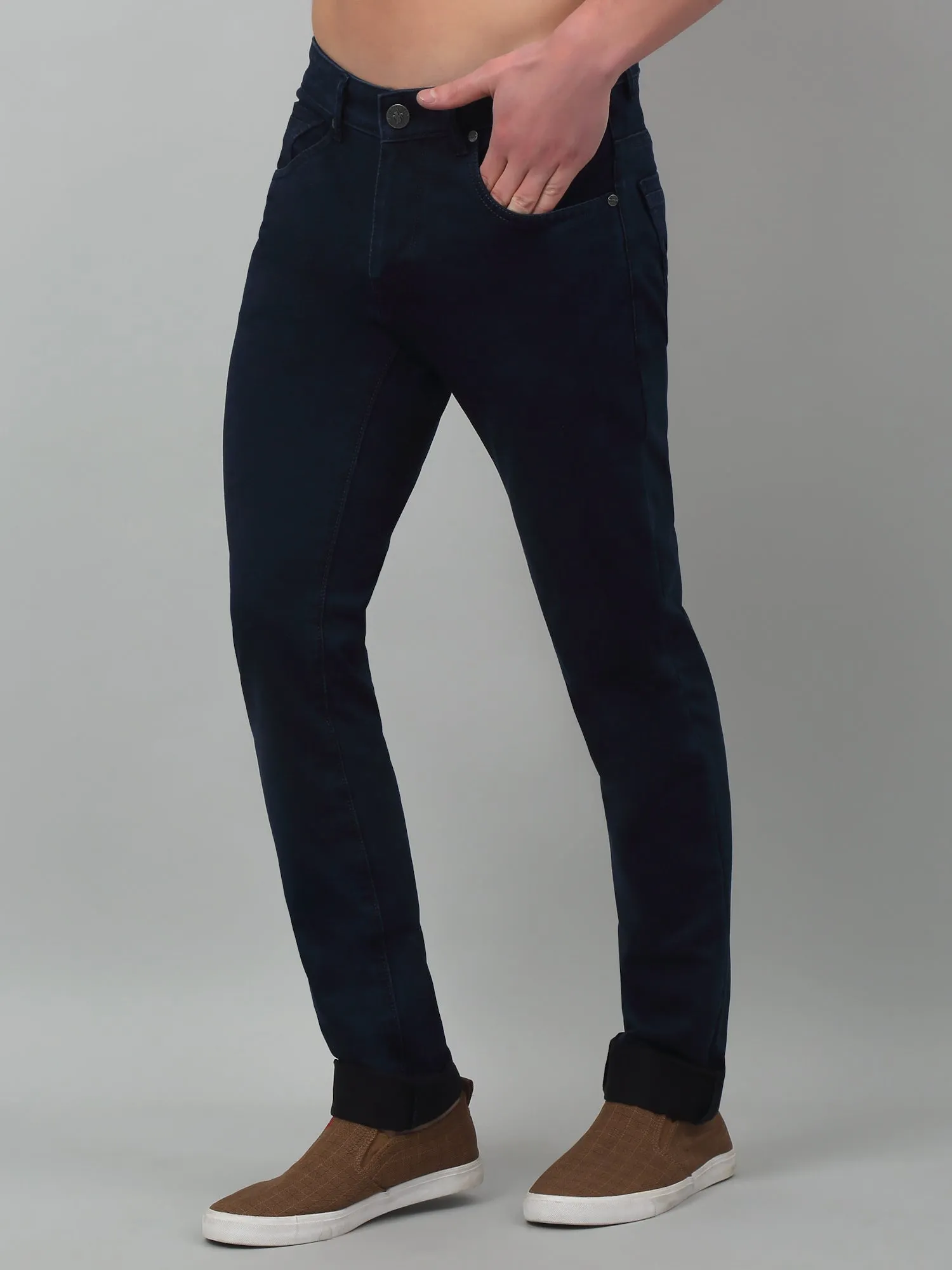 Men's Narrow fit No Fade Dark Blue  Jeans