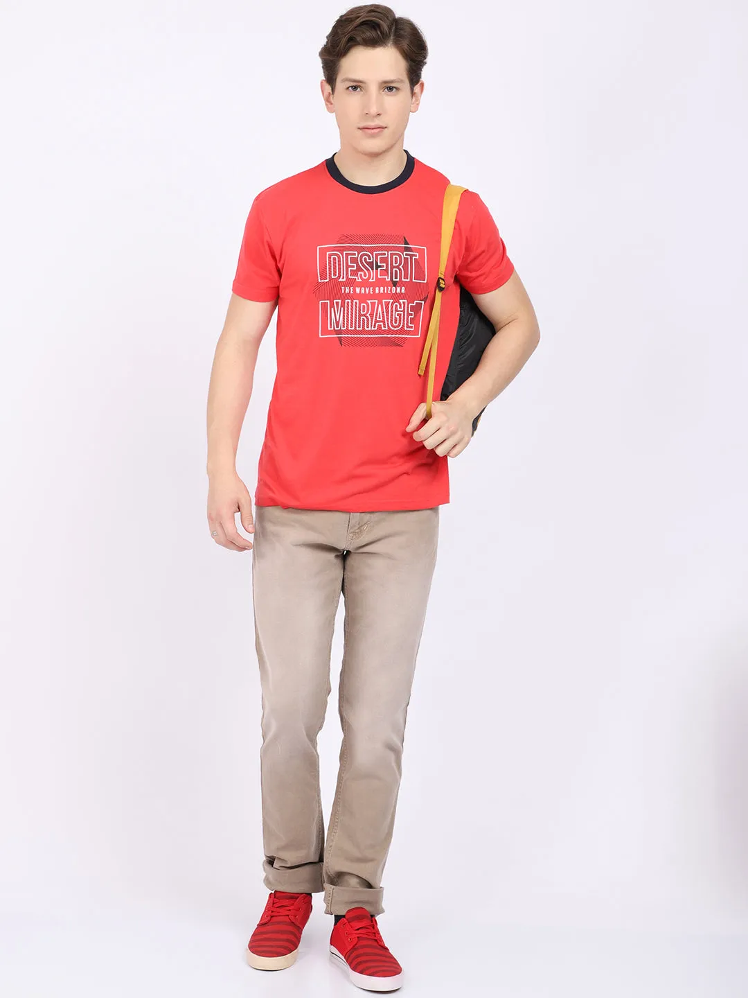 Men's Ultra Narrow fit Heavy Fade Khaki  Jeans