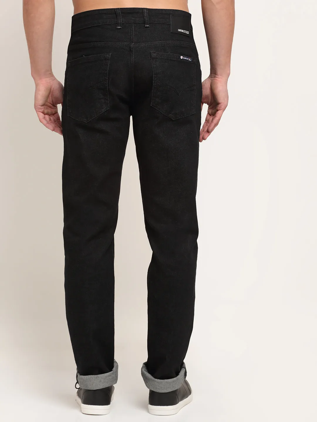 Men's Ultra Narrow fit No Fade Black  Jeans