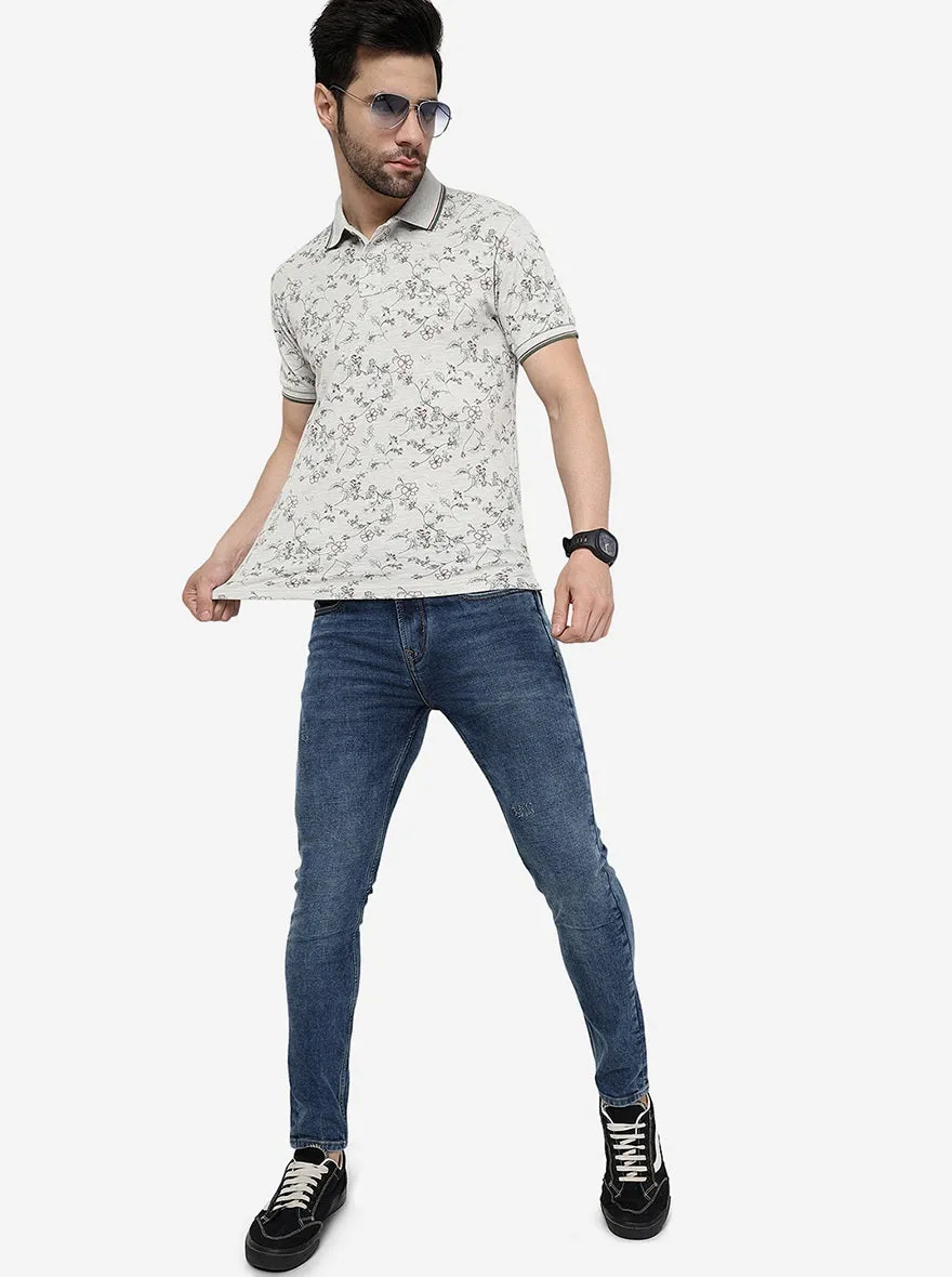 Mid Blue Solid Rider Fit Jeans | JadeBlue