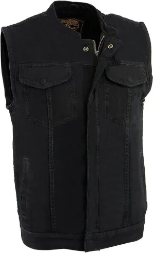 Milwaukee Leather Men's MDM3000 Brute Denim Club Style Biker Vest