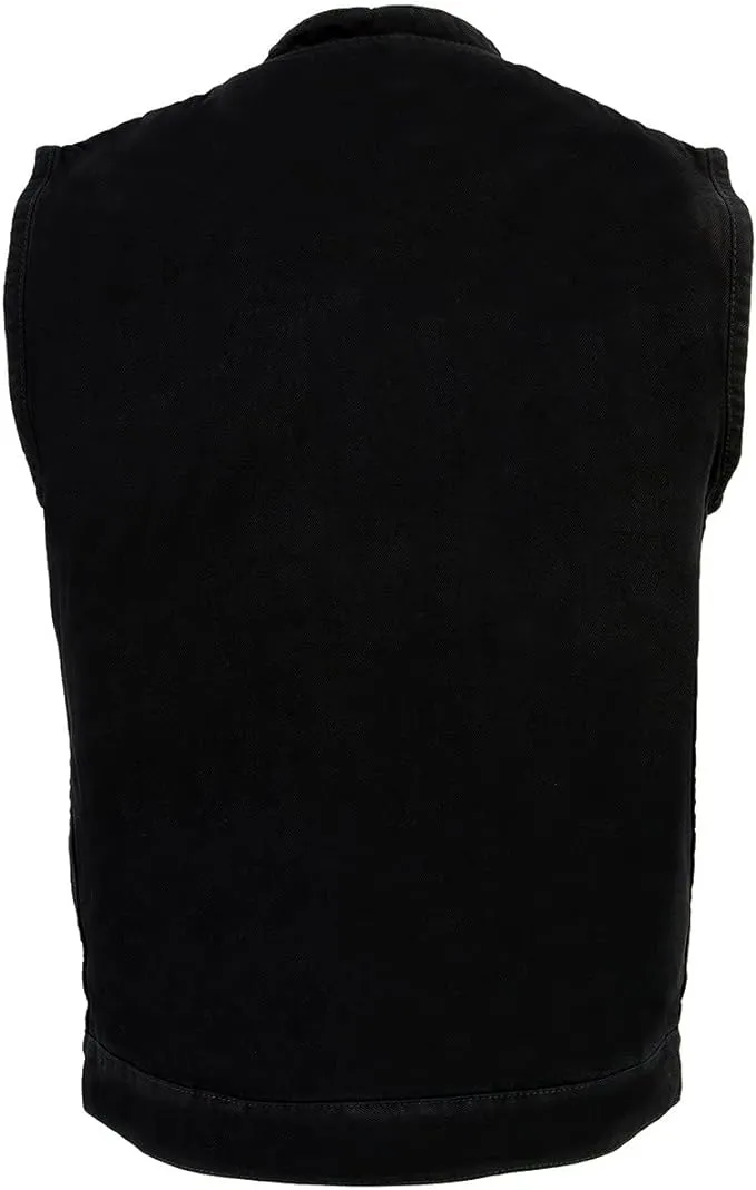 Milwaukee Leather Men's MDM3000 Brute Denim Club Style Biker Vest