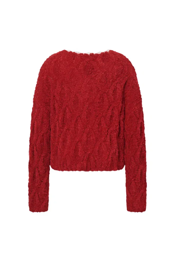 Mist Sweater in Kid Mohair Bouclé Knit