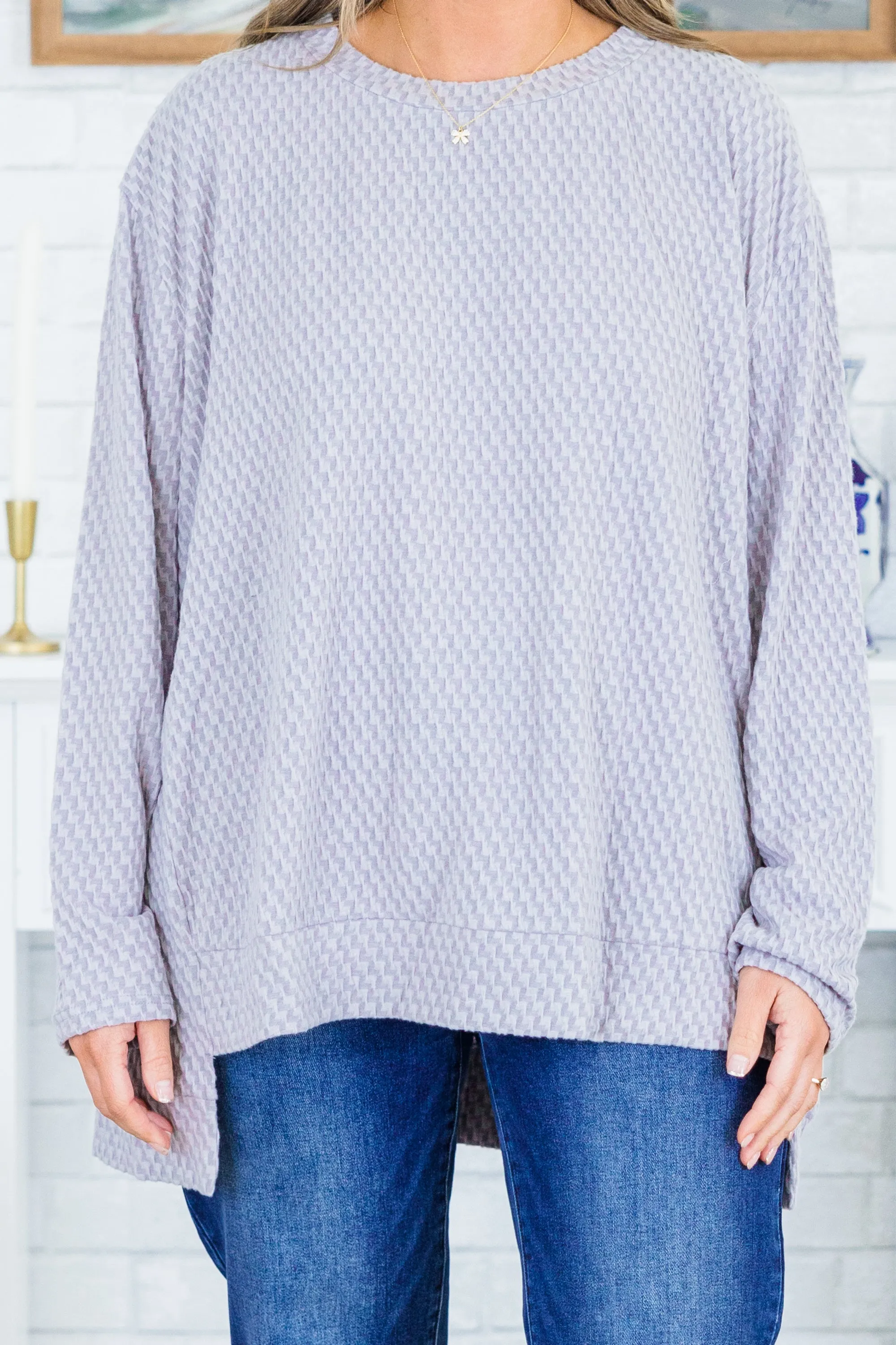 On My Way To Victory Sweater, Light Grey