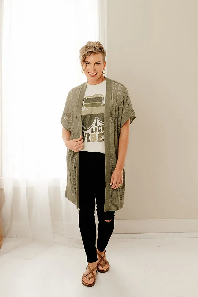Open Weave Boho Cardigan
