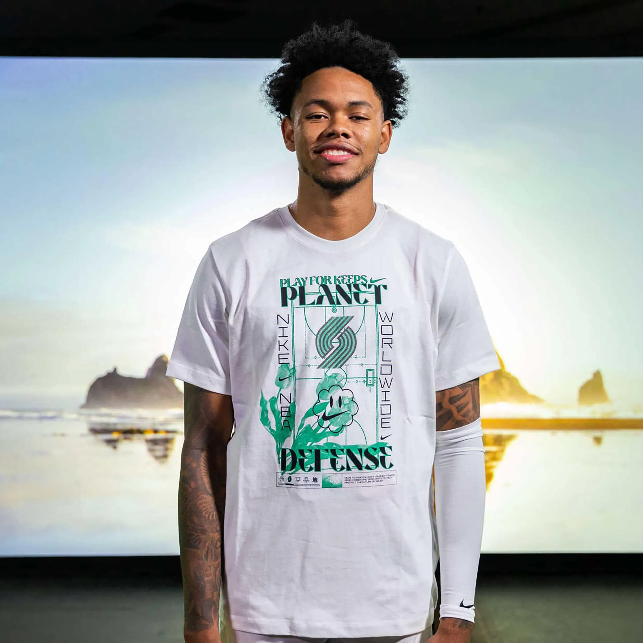 Portland Trail Blazers Nike Planet Defense T-shirt