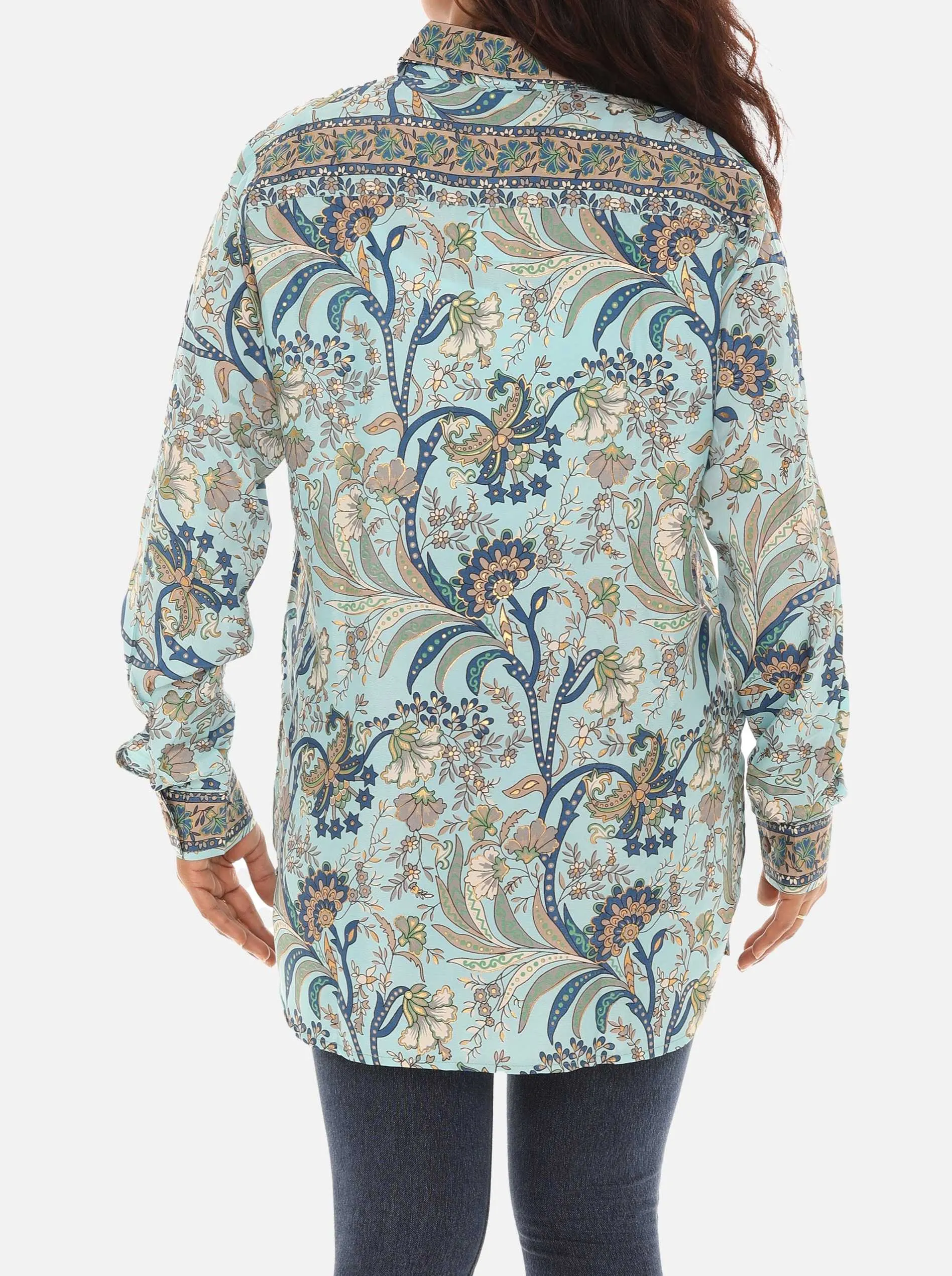 Printed Women's Button-Down Shirt for Effortless Style