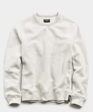 Reverse Fleece Crew in Oatmeal