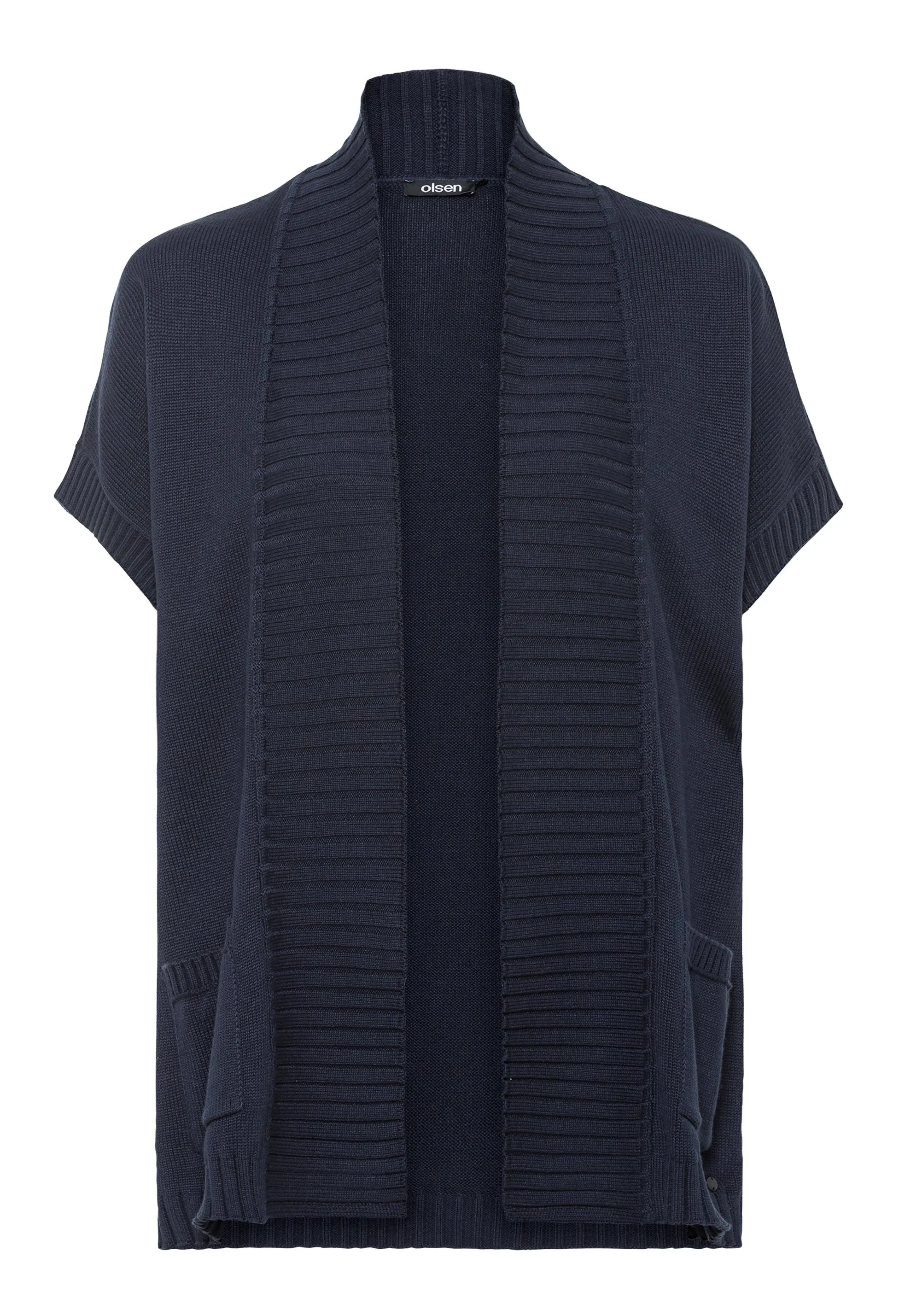 Short Sleeve Open Front Cardigan