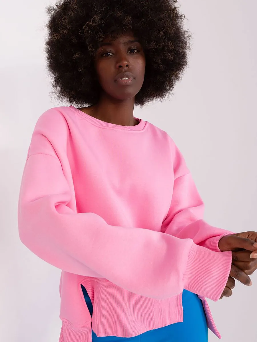 Sleek & Snug: Fashionable Everyday Pink Sweatshirt