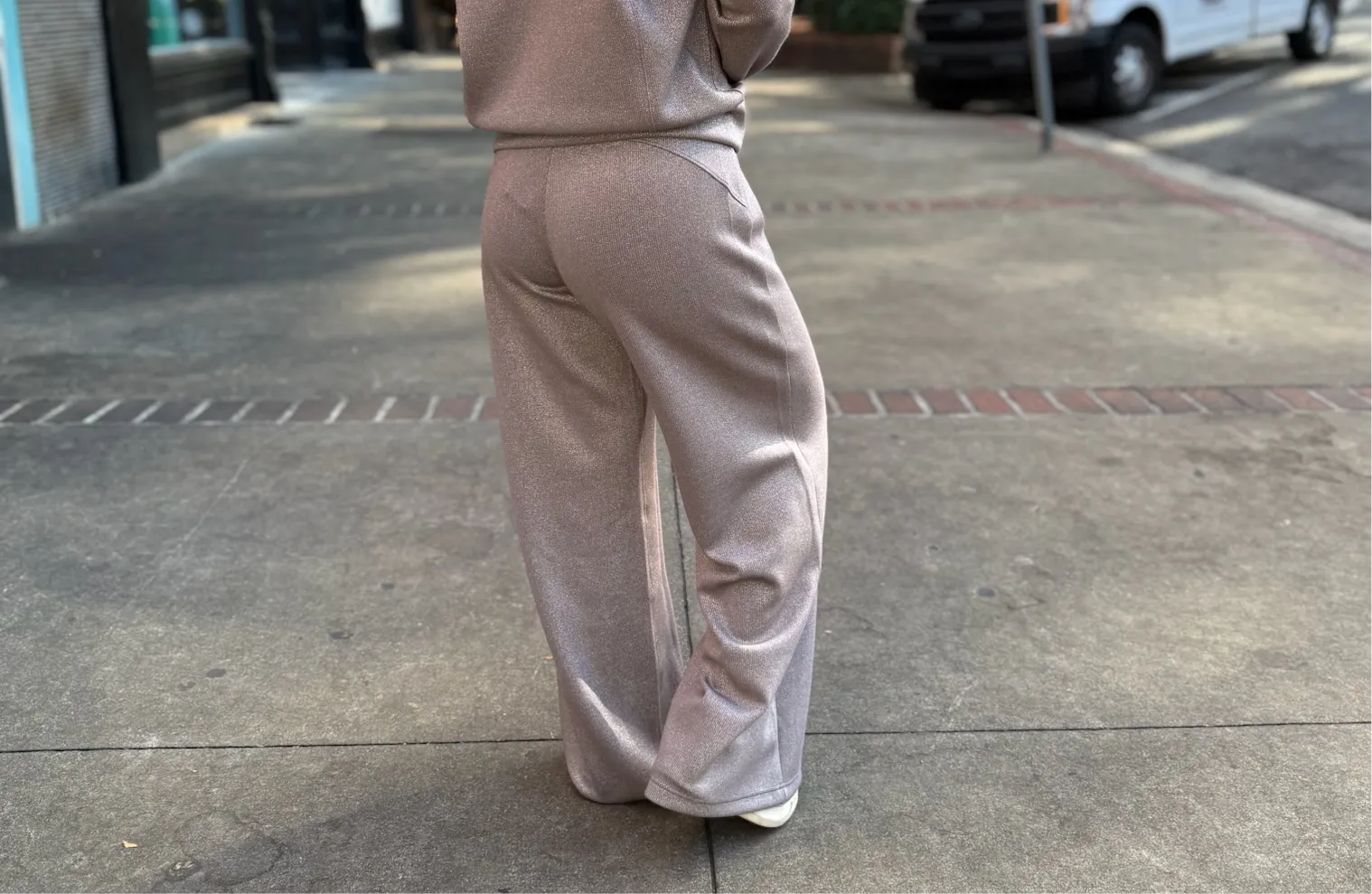 Spanx AirEssentials Wide Leg in Smoke Silver