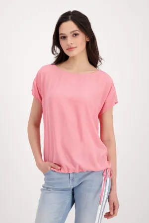 St Barth Blouse with Rhinestone Detail Top | Hibiscus