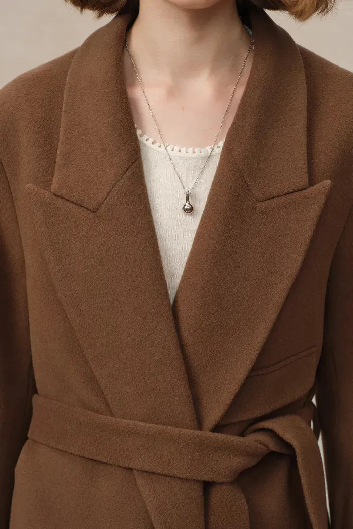 Stanley Robe Coat in Wool-Alpaca Melton