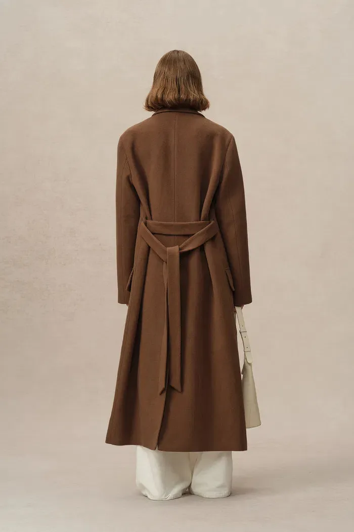 Stanley Robe Coat in Wool-Alpaca Melton