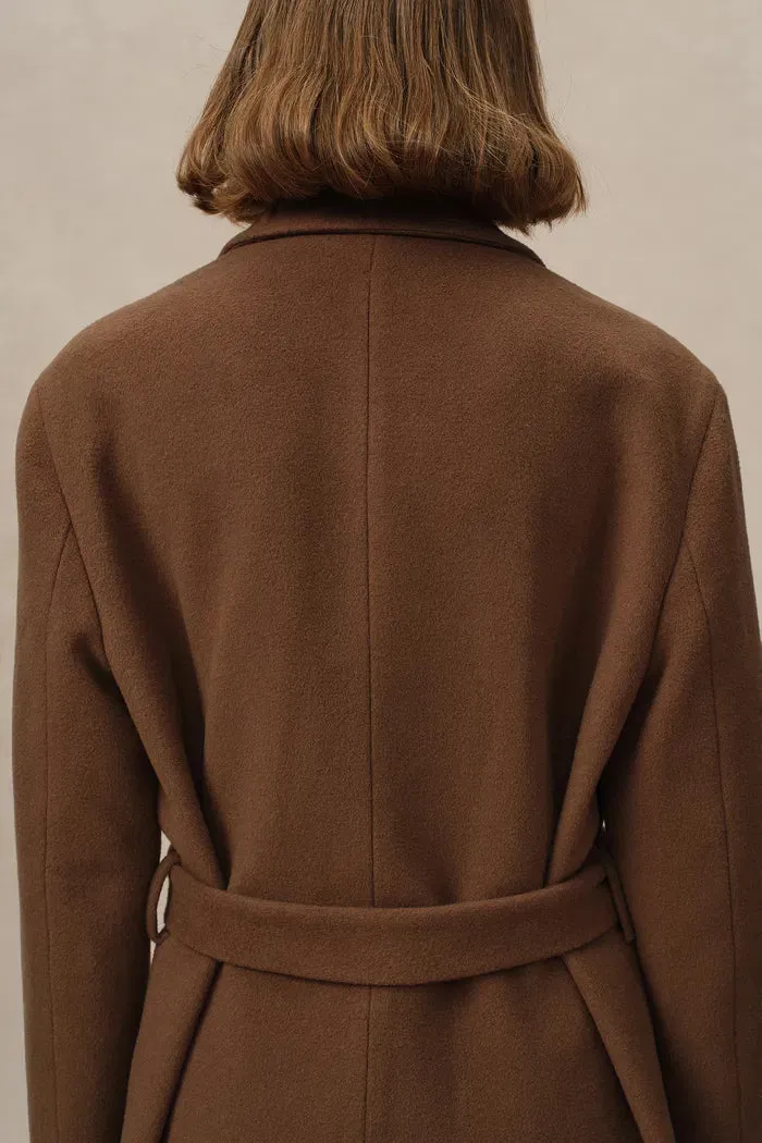 Stanley Robe Coat in Wool-Alpaca Melton
