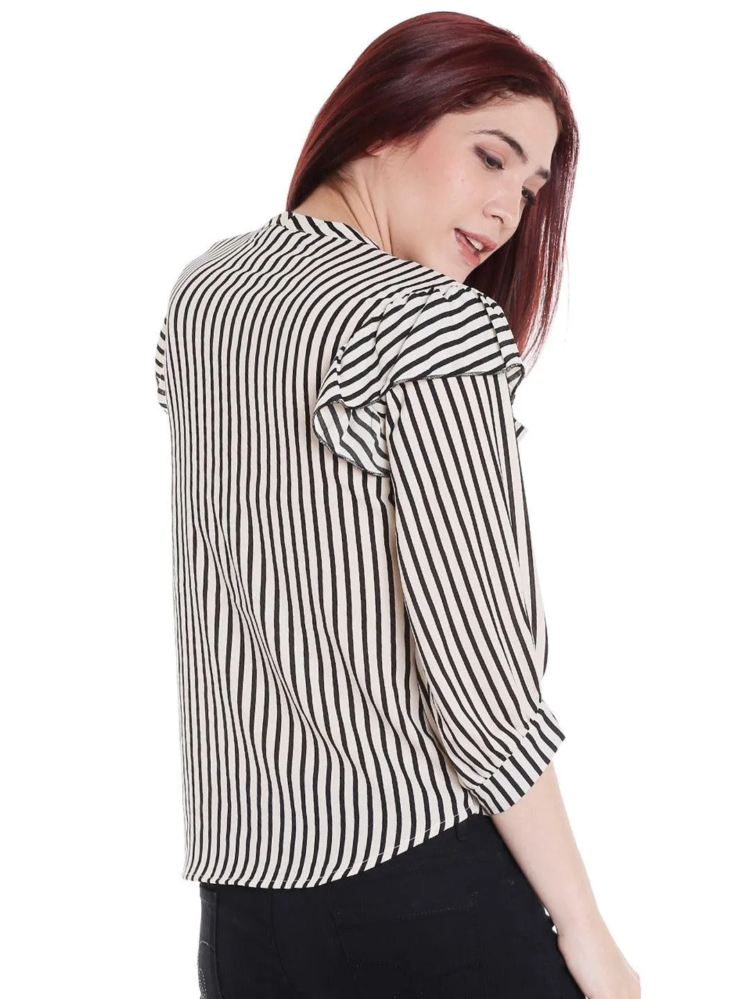 Style Quotient Womens Vertical Stripes Tops