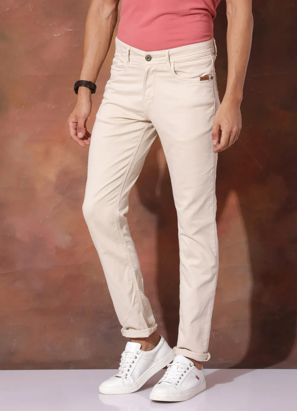 Subtle Beige Knitted