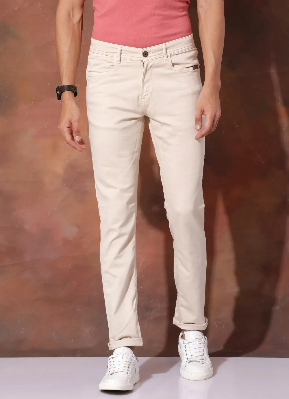 Subtle Beige Knitted