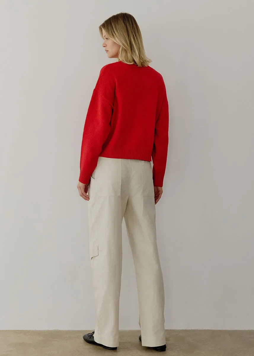 The Lucy Cardigan - Red