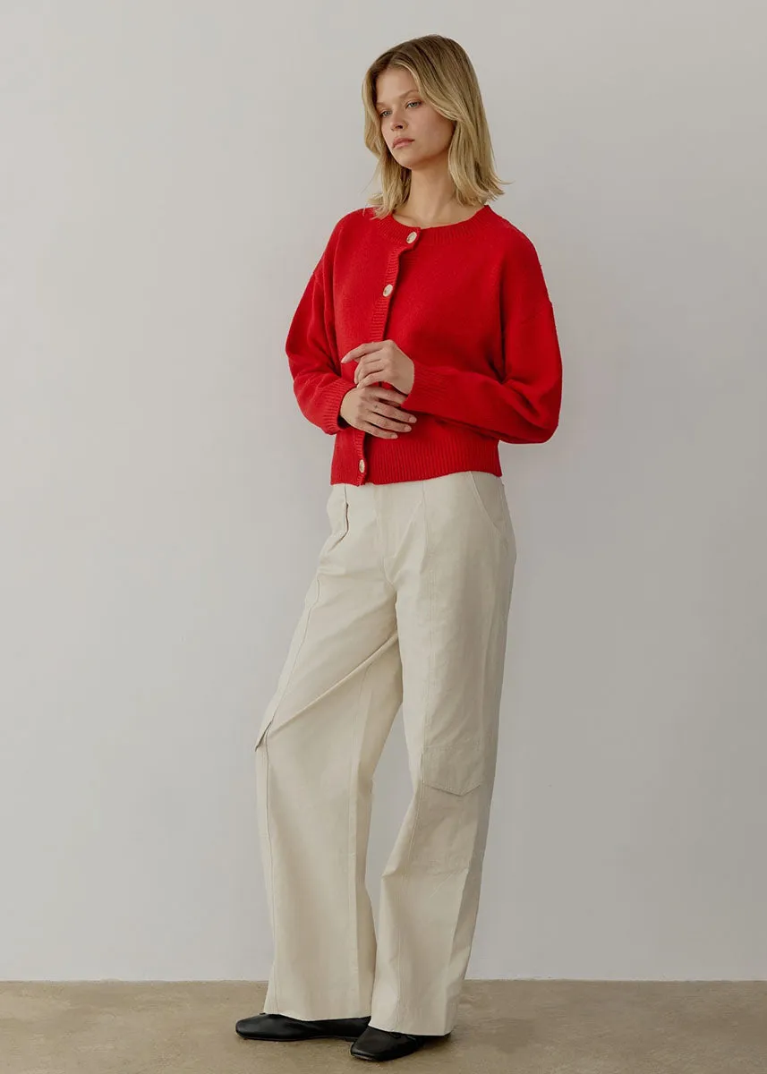 The Lucy Cardigan - Red