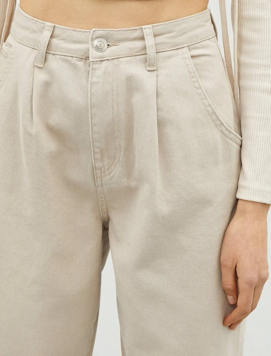 Twill Jogger Pants in Dune