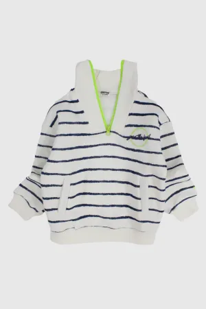 Unisex Striped Long-Sleeved Youth Sweatshirt