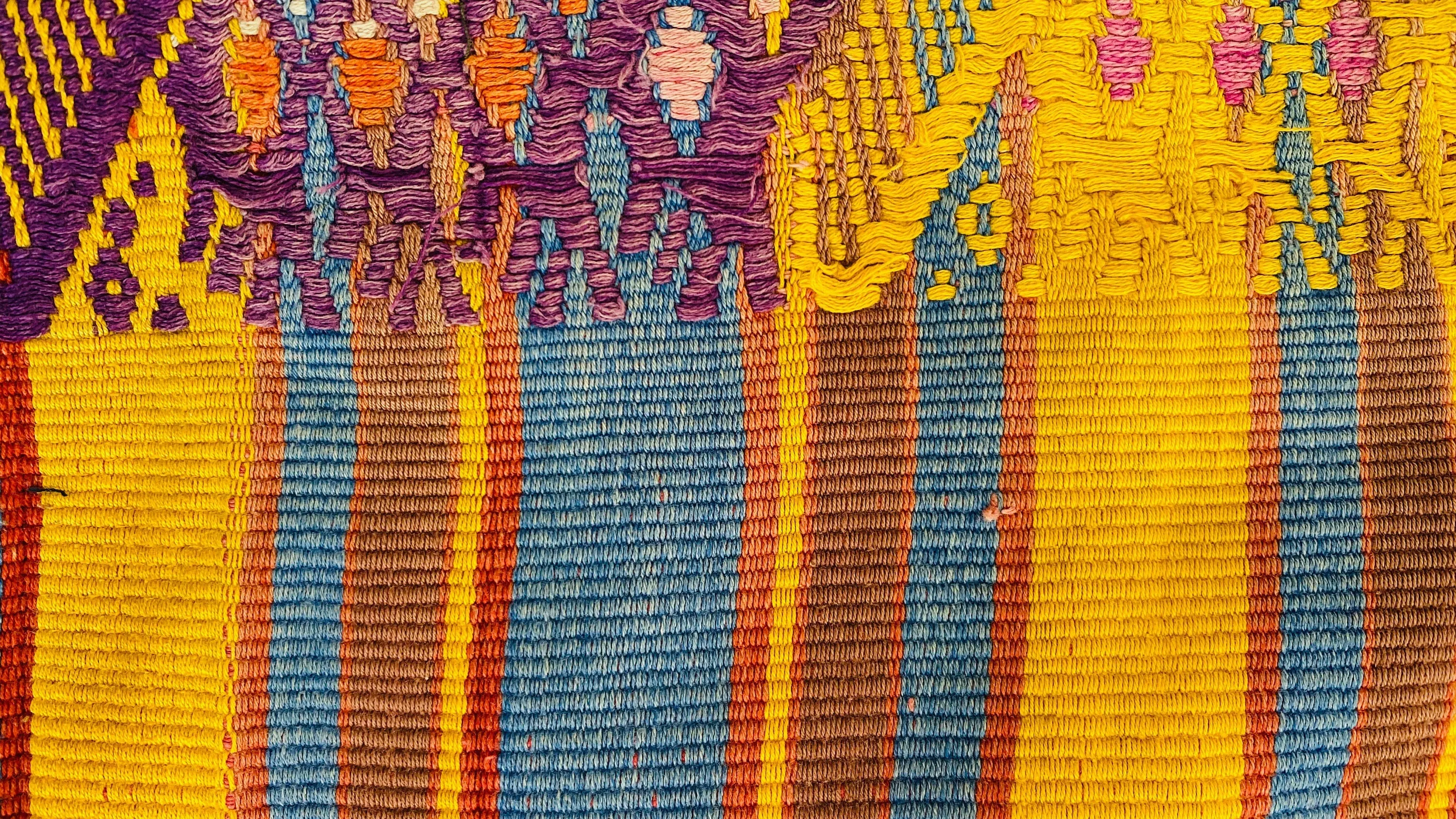 Vintage Guatemalan Huipil. San Juan Sacatepequez. Hand-woven