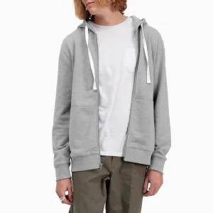 Zip Fleece Hoodie (Heather Grey)